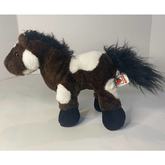 WEBKINZ GANZ Pinto Pony Brown White Horse 9'' Plush Stuffed Animal - Picture 2 of 4